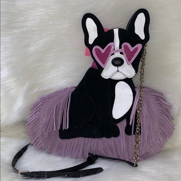 Kate Spade Purple Crossbody Bag with Dog Design - Picture 1 of 6